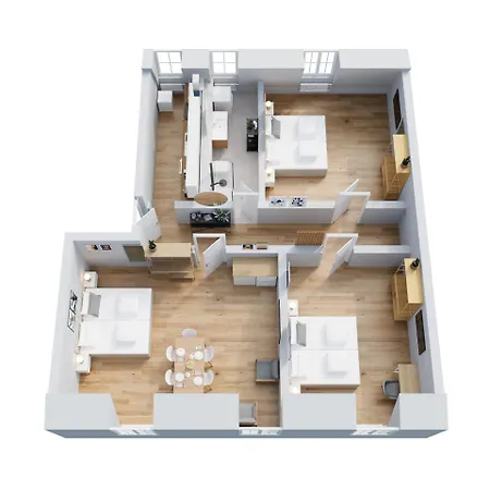 Ludwigscozyescape - Historisches Altstadt-apartment Mit Sichtbalken Am Residenzschloss, 6 Gaeste, Smarttv In Jedem Zimmer, Highspeed Wlan, Workspace, 24h Self Check-in, Parkhaus 2 Min Gehweite
